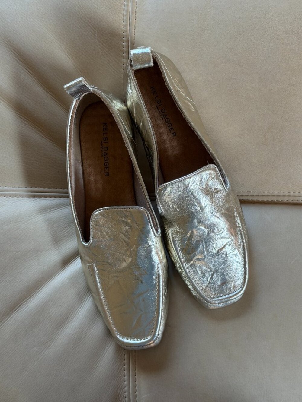 Kelsi Dagger | Metallic Loafers